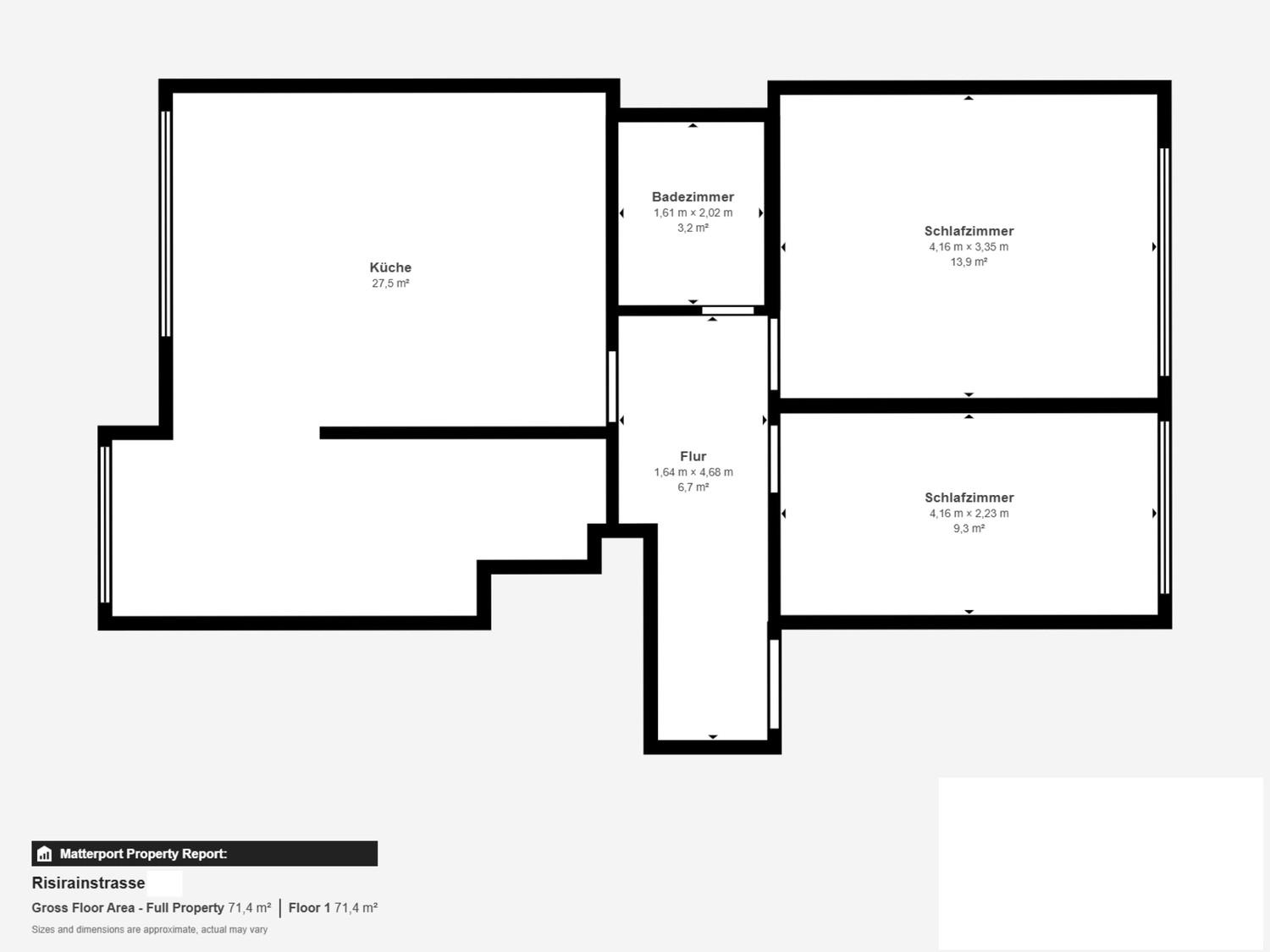 Appartement de 3 ½ pièces