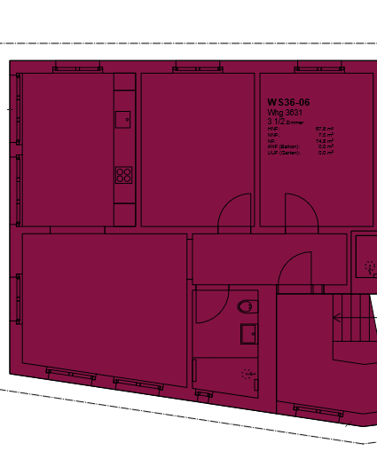 3 ½ rooms apartment
