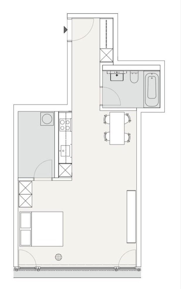 1 ½ Zimmer Wohnung, Foto 8 von 9