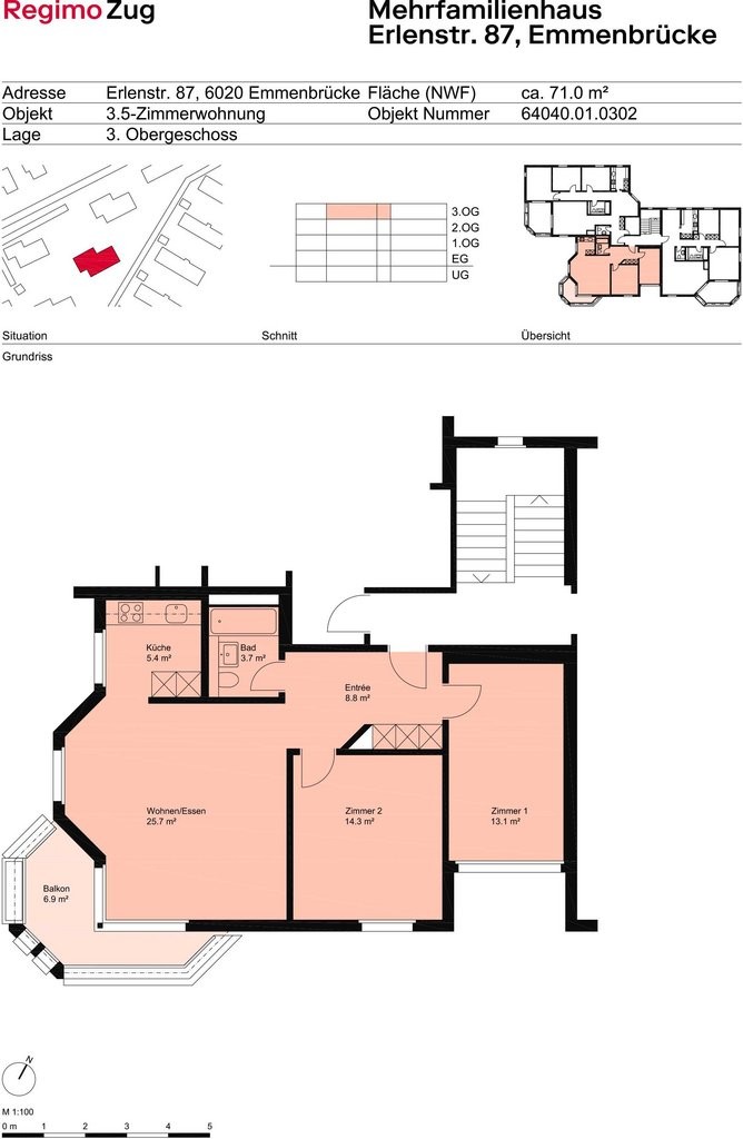 3 ½ rooms apartment, Foto 1 von 10