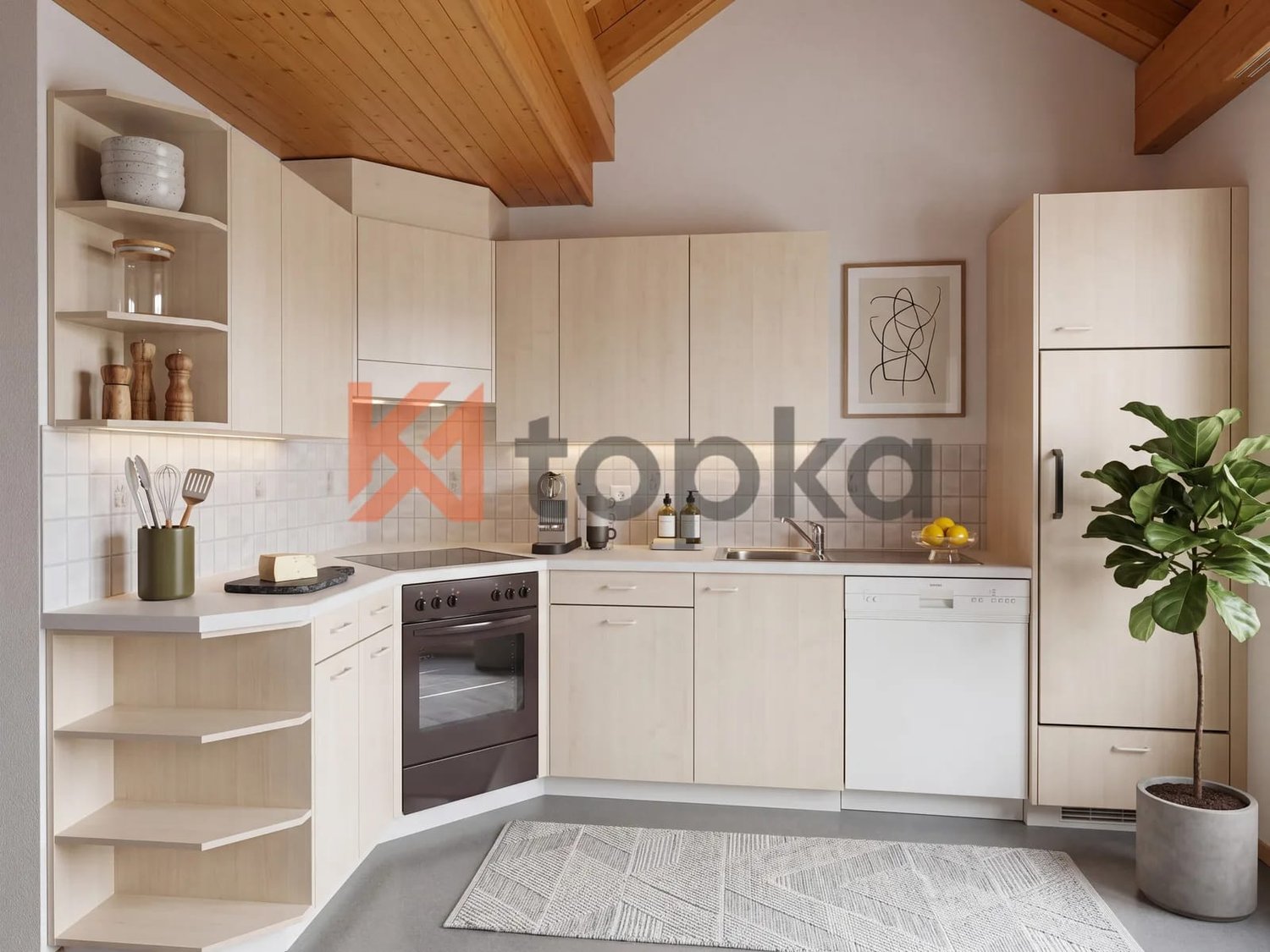3 ½ rooms roof flat