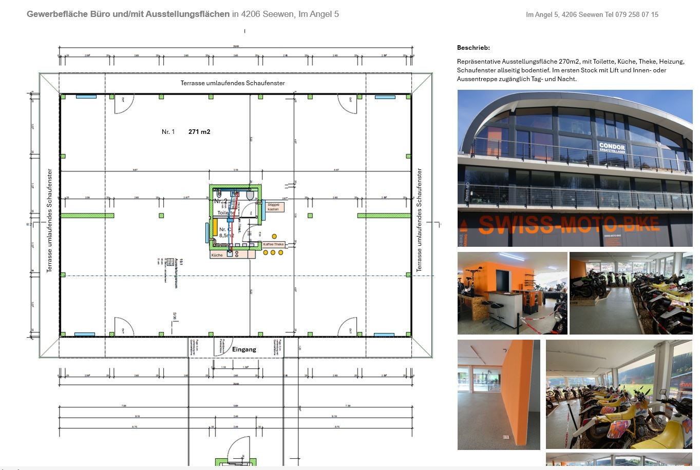271-280m² commercial