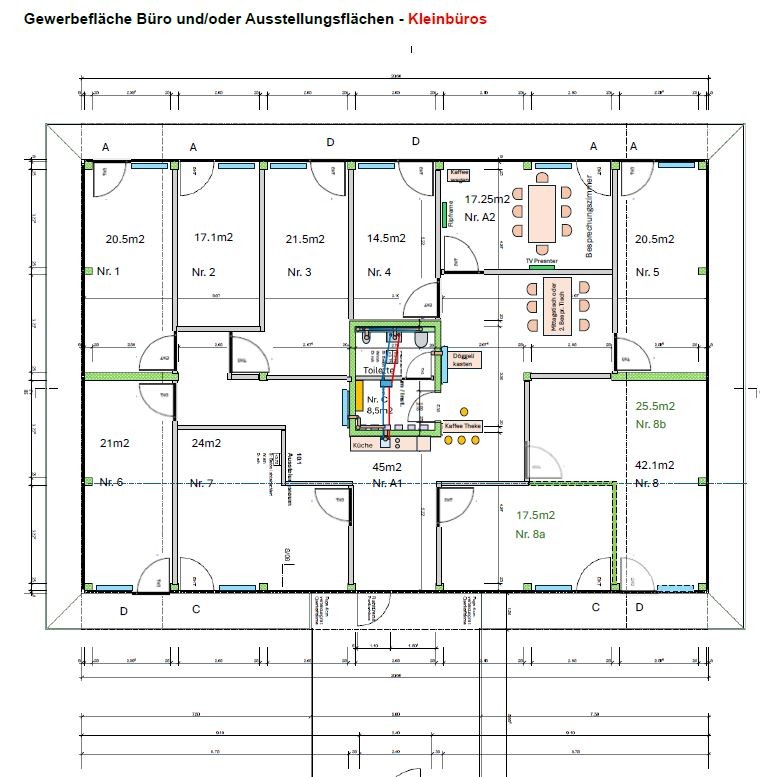 271-280m² commercial
