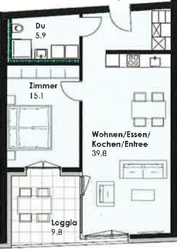 2 ½ rooms apartment, Foto 9 von 9