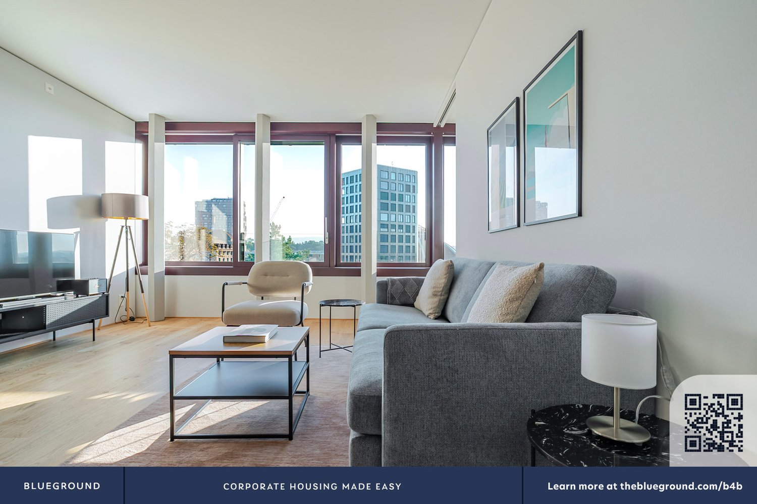 2 ½ pièces appartement meublé
