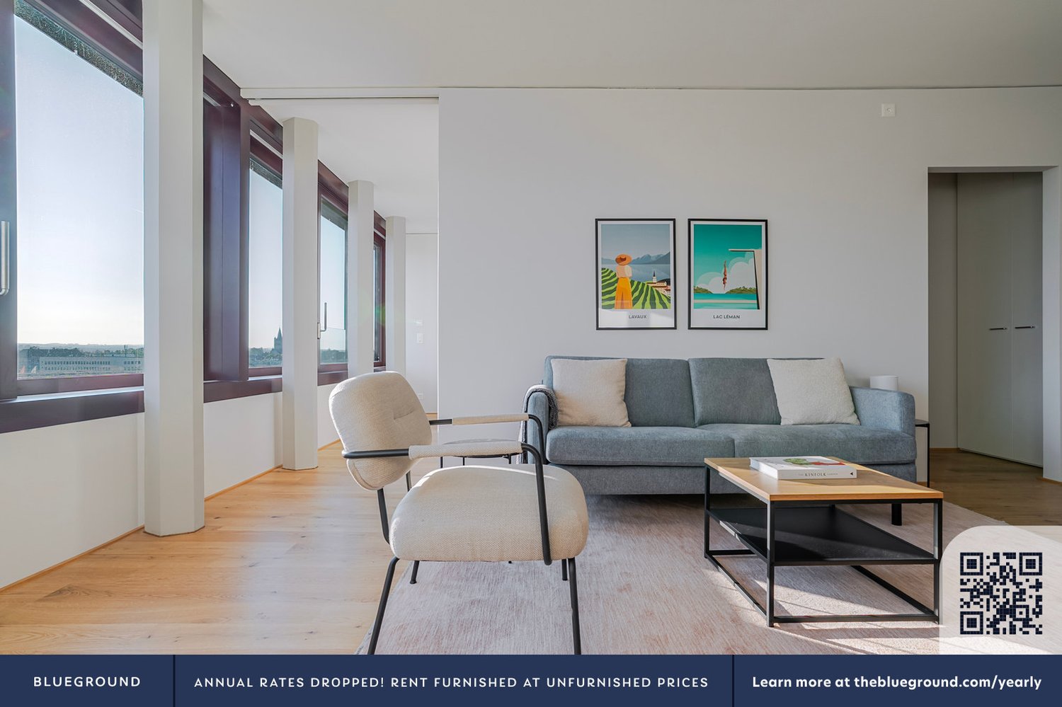 2 ½ pièces appartement meublé