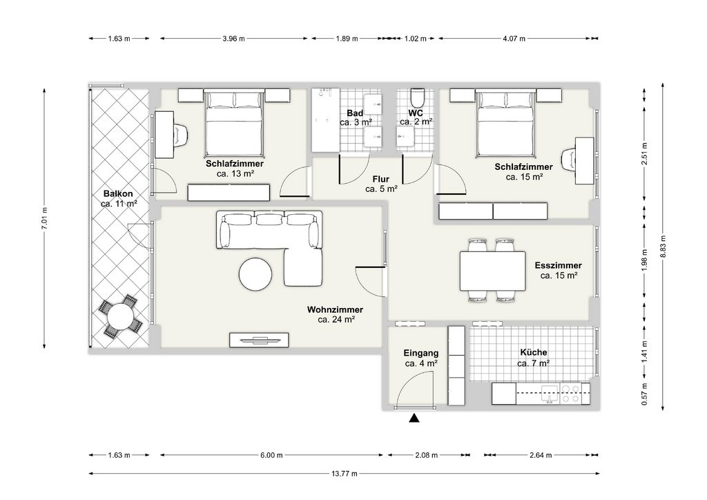 3 ½ rooms apartment, Foto 10 von 10