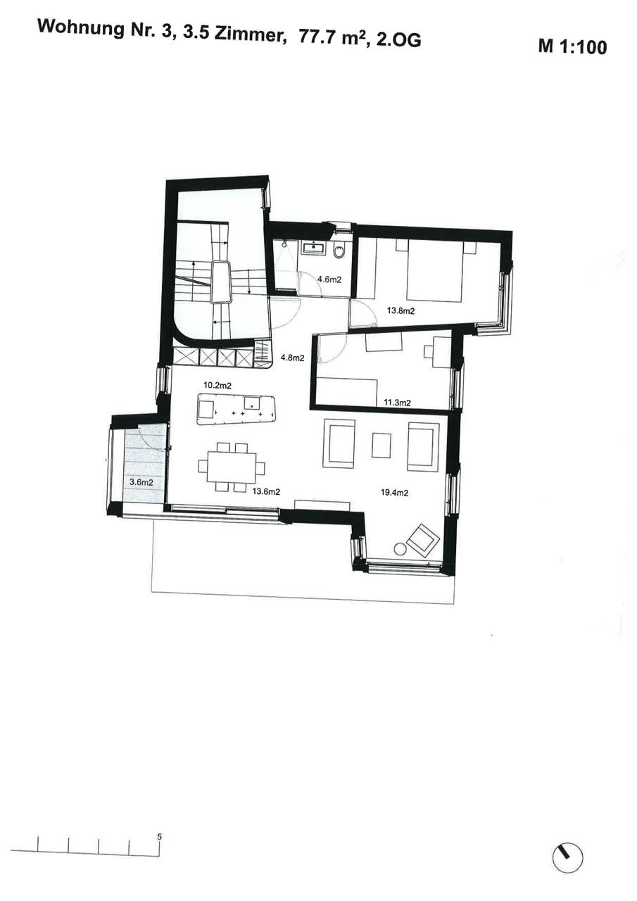 Appartamento di 3 ½ locali