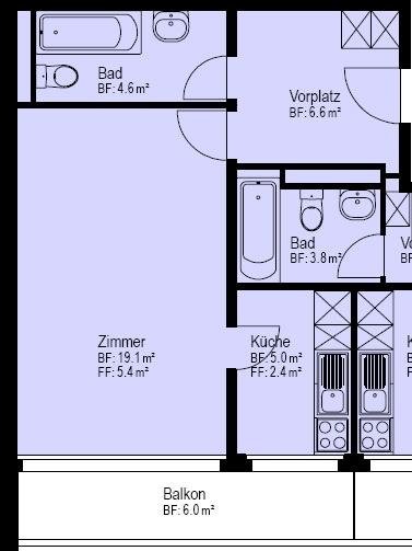 1 room apartment, Foto 4 von 5