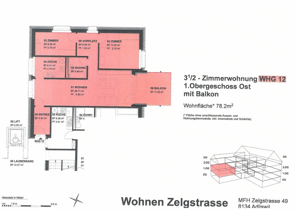 Appartement de 3 ½ pièces