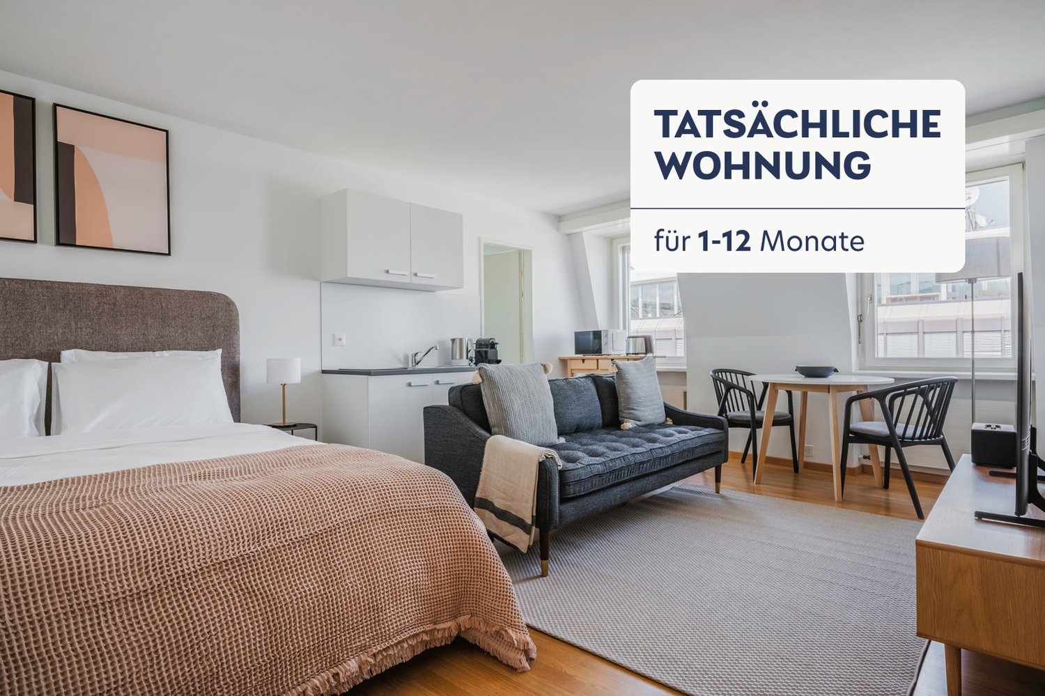 1 ½ rooms furnished flat, Foto 1 von 10