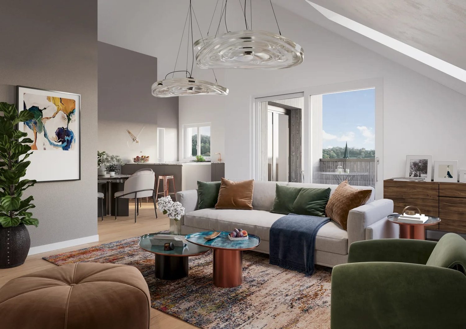 Appartement en attique de 3 ½ pièces