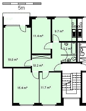 4 rooms apartment, Foto 5 von 5