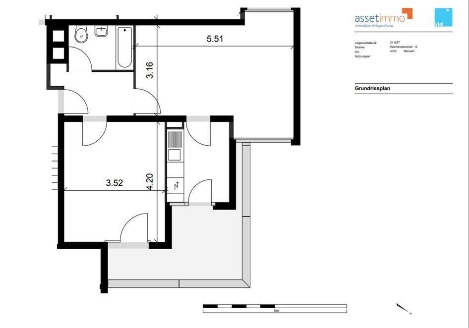 2 rooms apartment, Foto 4 von 6