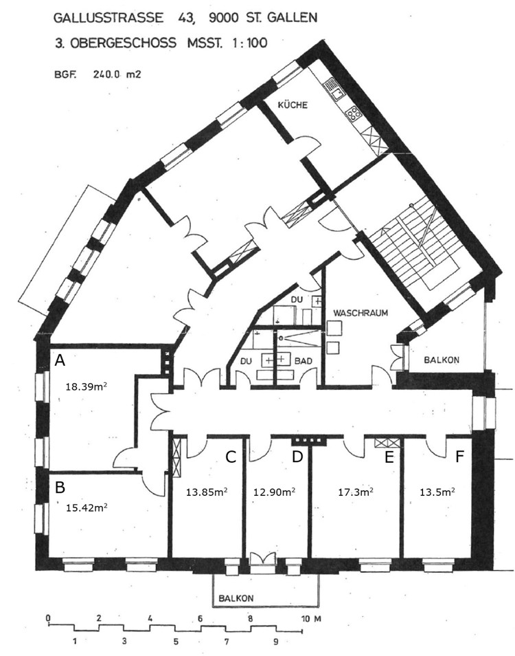 Chambre dans un appartement partagé