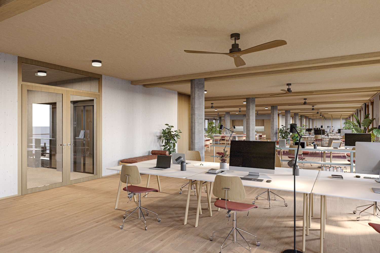 7013m² office