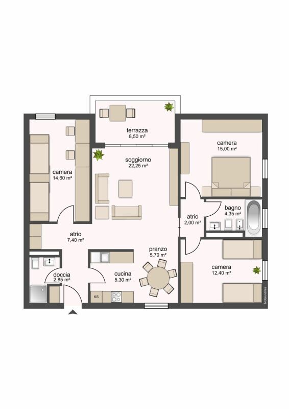 4 ½ rooms apartment, foto 1 di 10