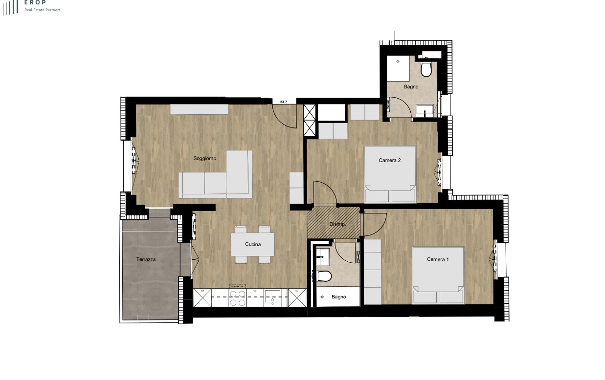 3 ½ Zimmer Wohnung, Foto 1 von 6