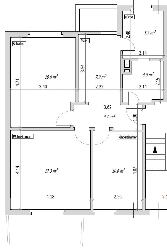 2 ½ rooms apartment