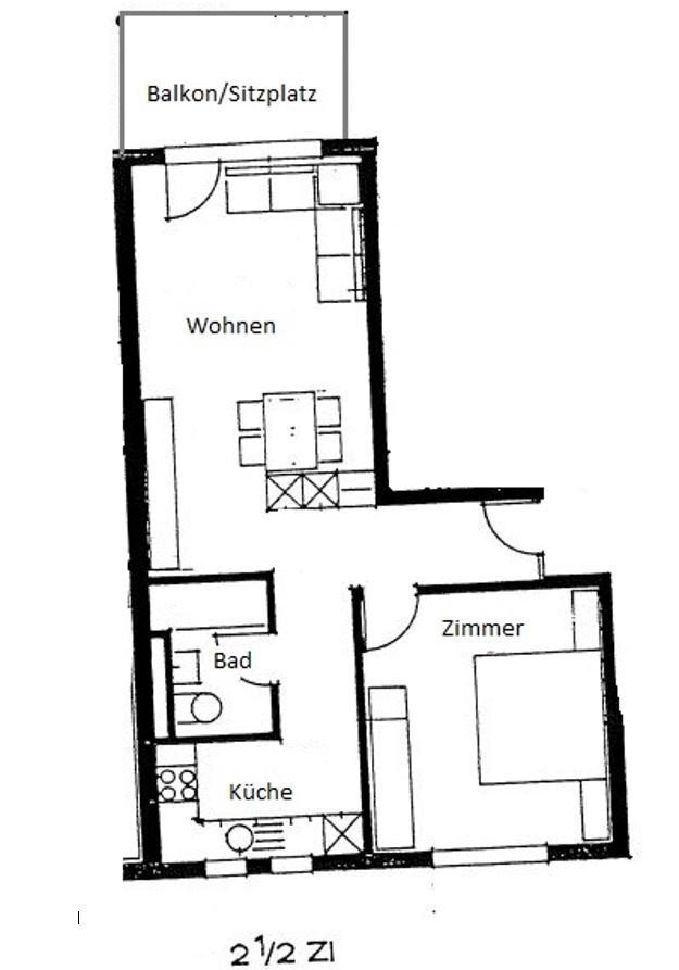 Appartement de 2 ½ pièces