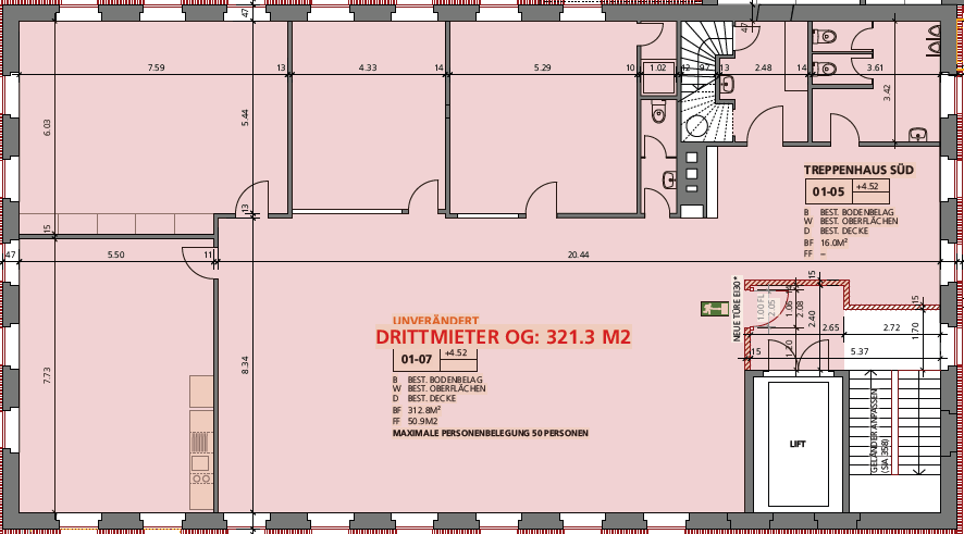 321m² bureau