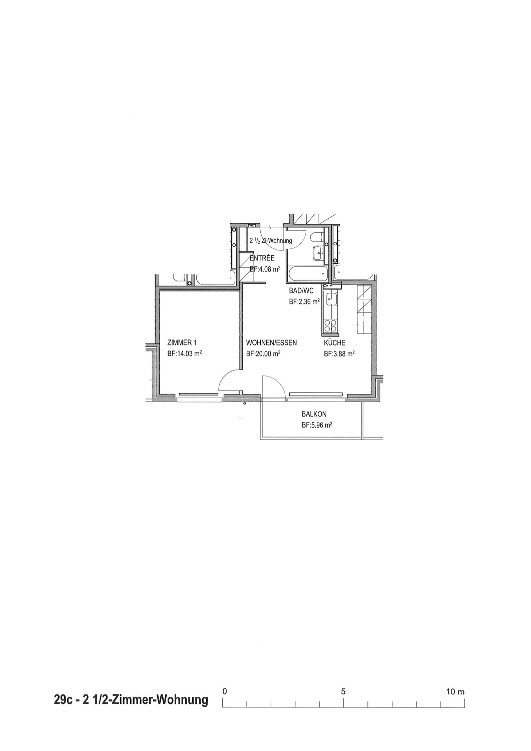 Appartement de 2 ½ pièces