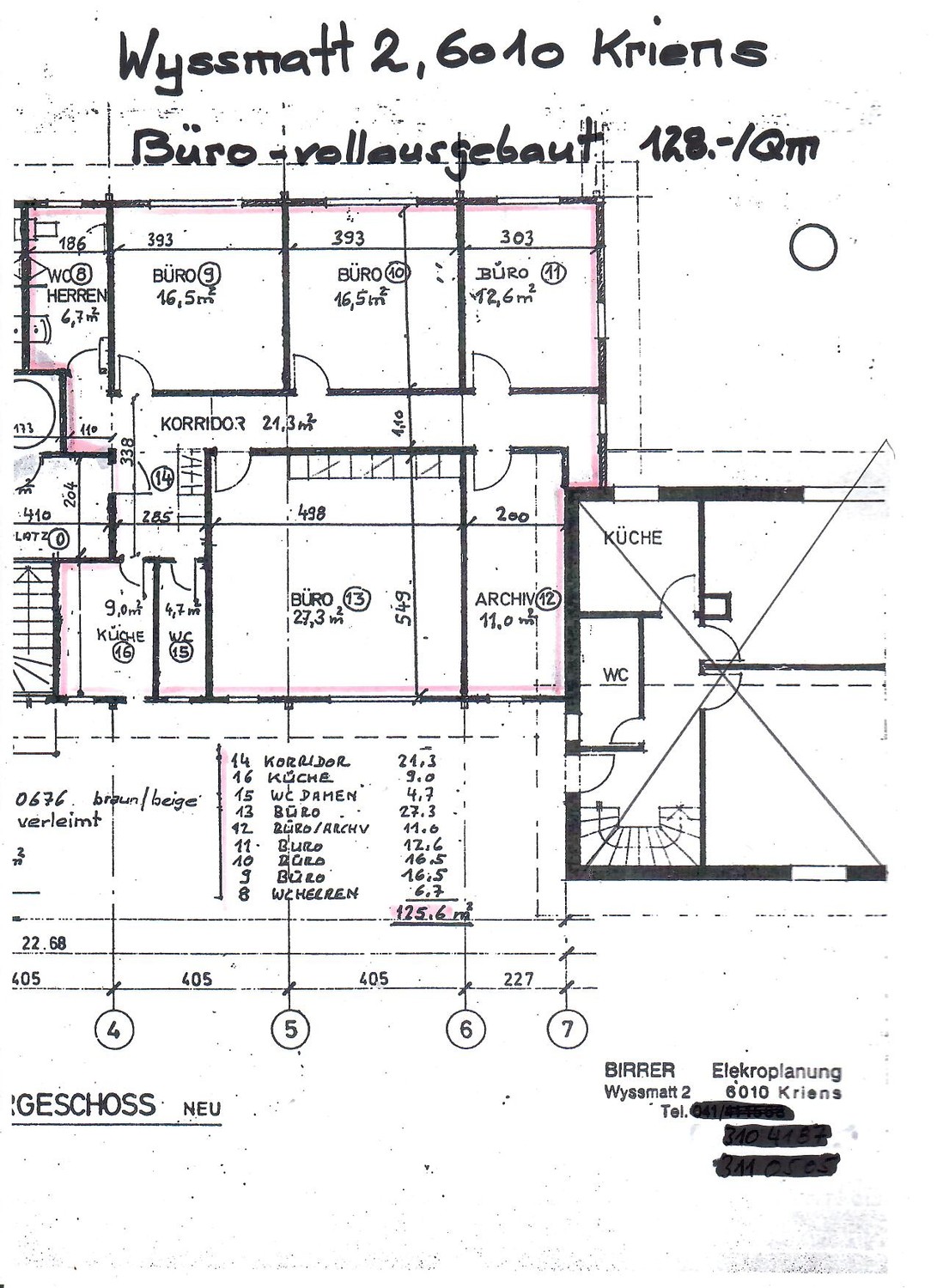 125-125m² office