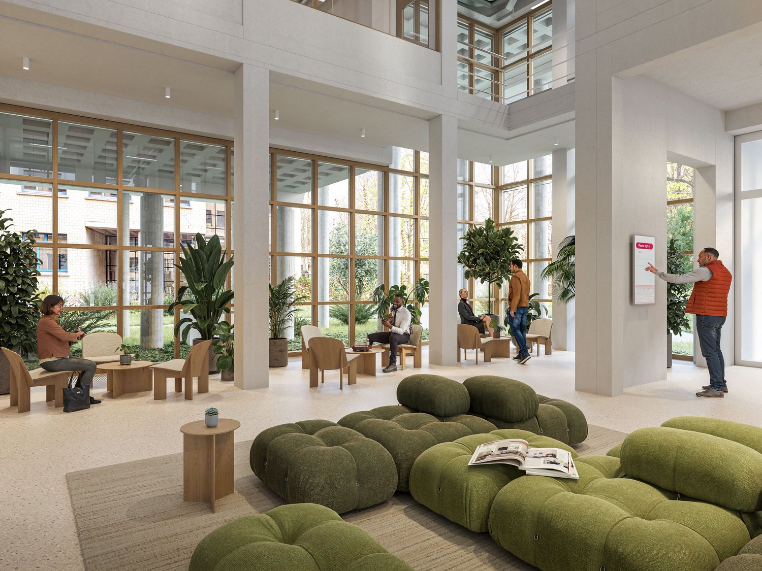 2740m² office