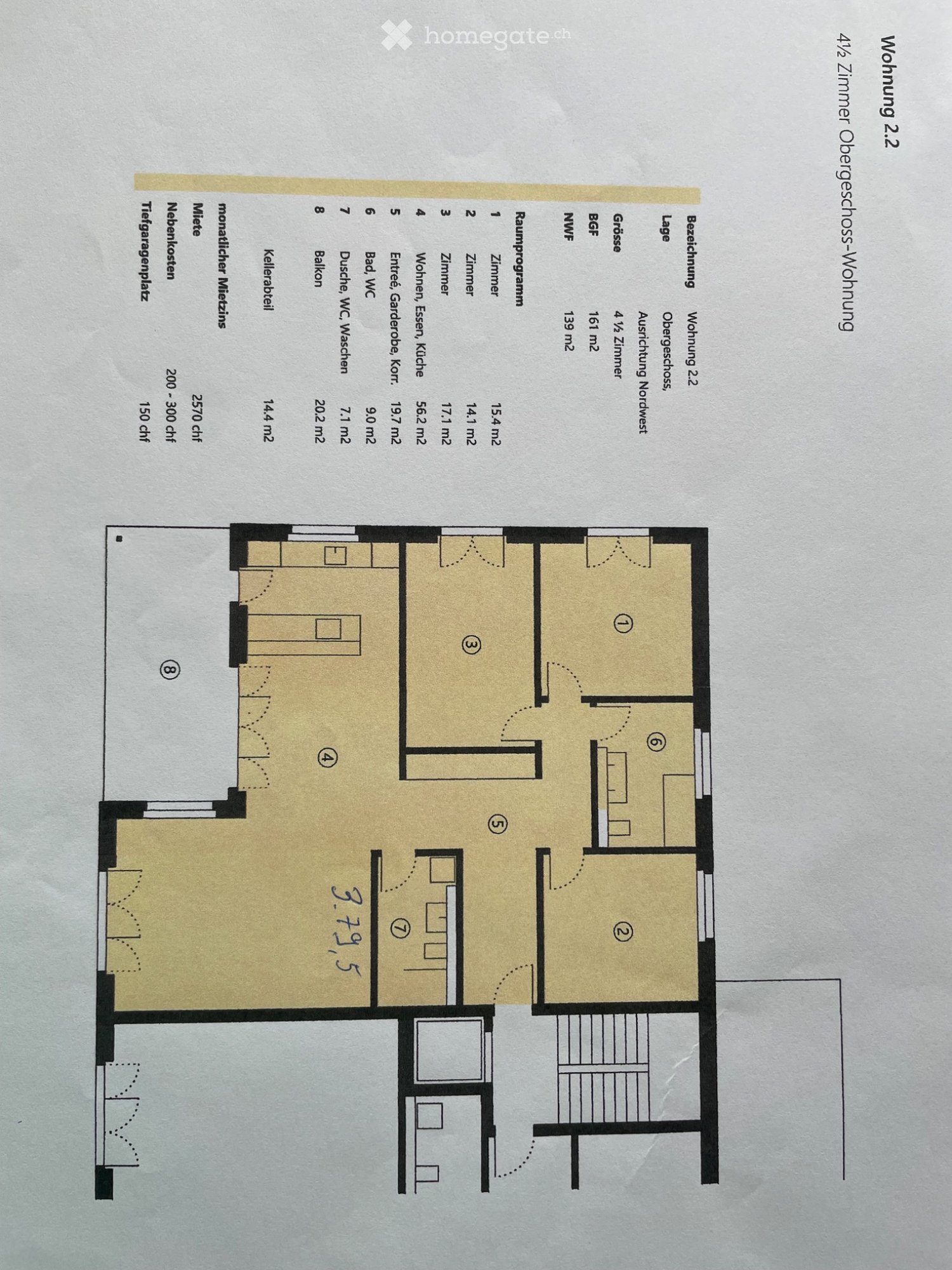 appartamento di 2 locali
