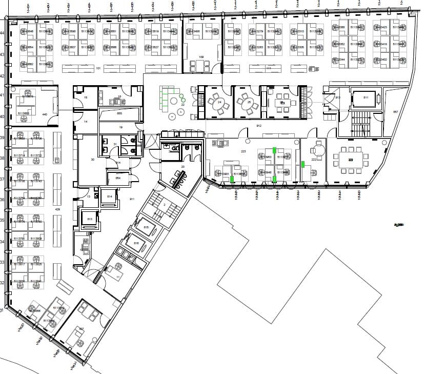 378m² office