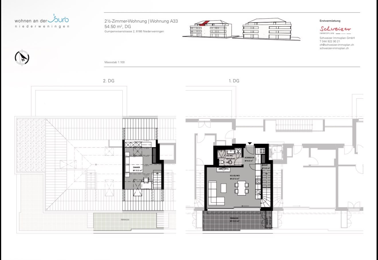 2 ½ rooms apartment