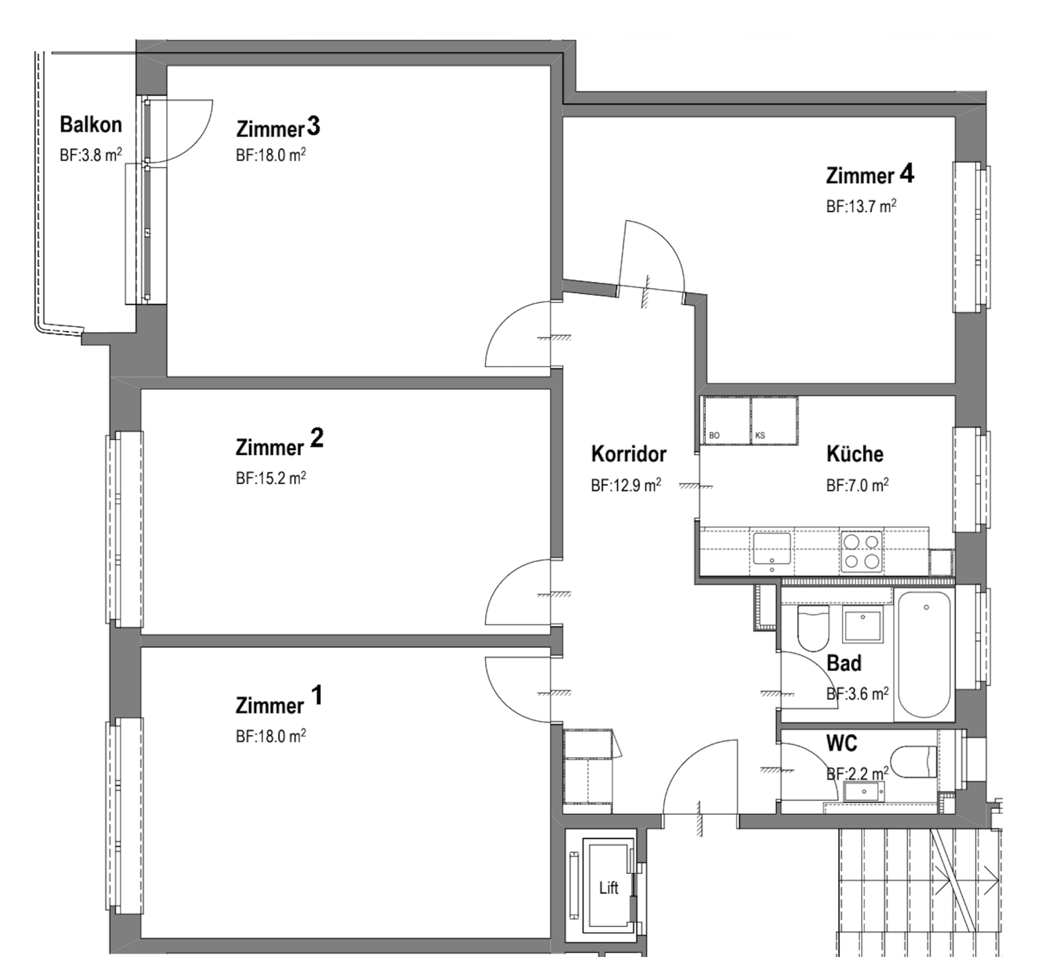 Zimmer in einer Wohngemeinschaft, Foto 6 von 6
