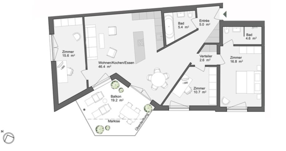 Appartement de 4 ½ pièces