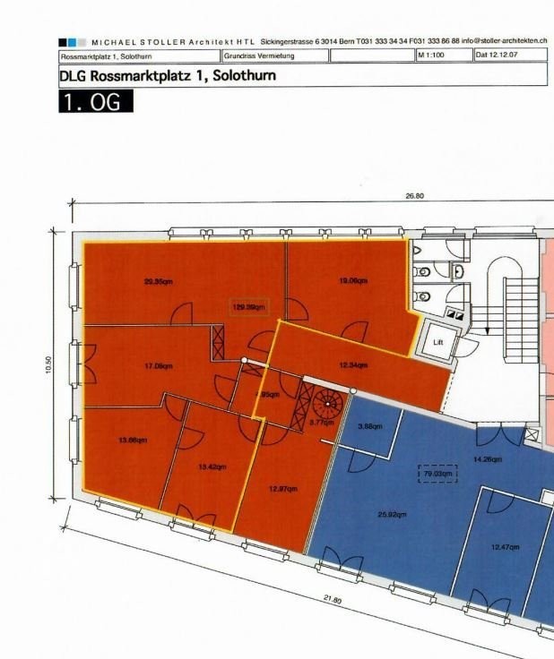 104m² office