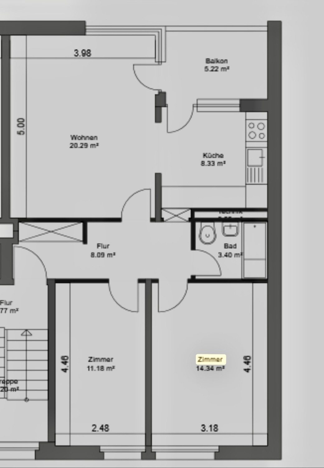 3 rooms apartment, Foto 2 von 8