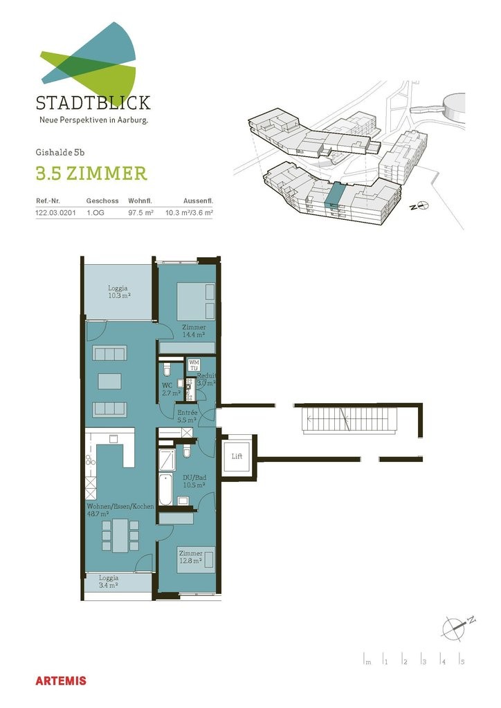 3 ½ rooms apartment