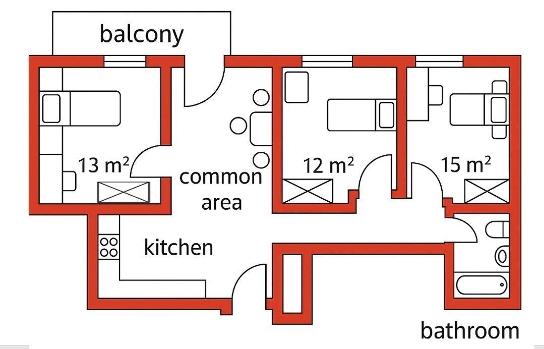 Room in a shared flat