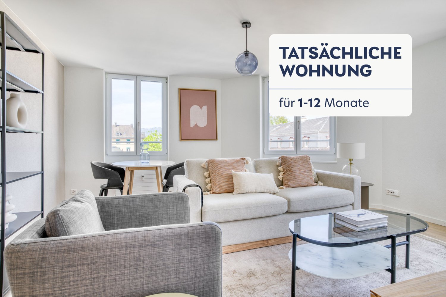 2 ½ rooms furnished flat, Foto 1 von 10