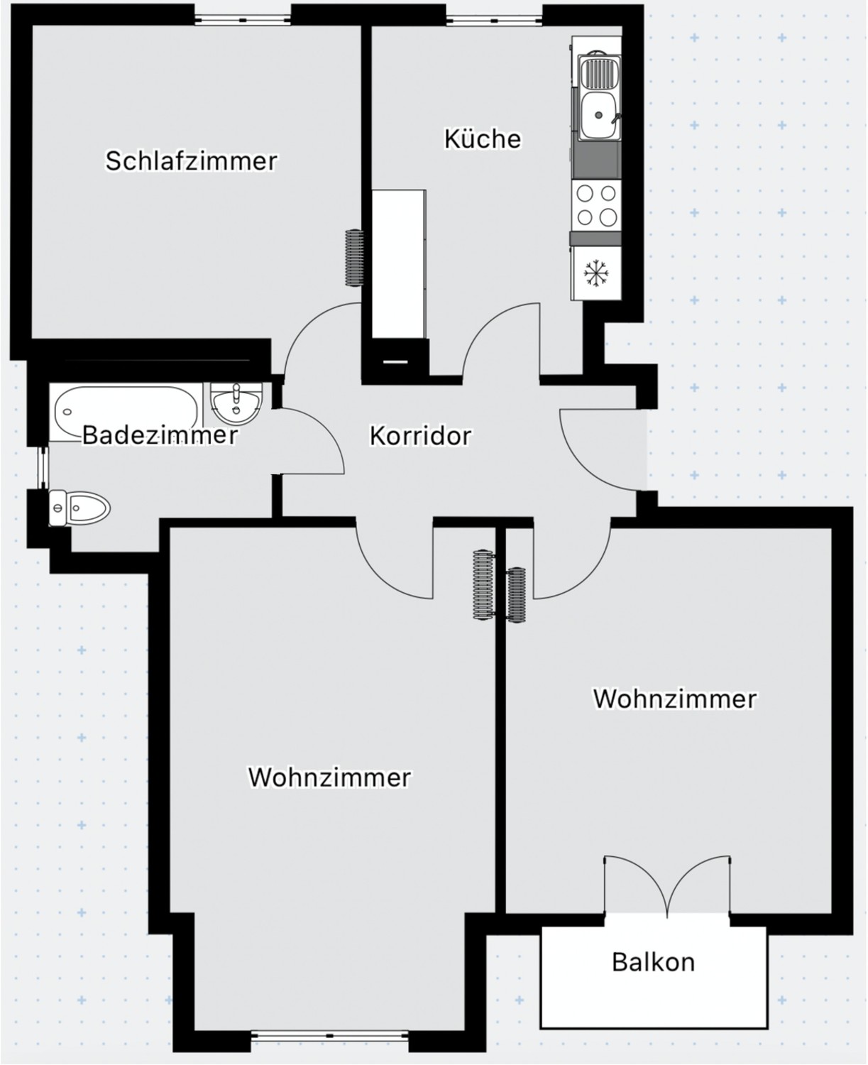 3 rooms apartment