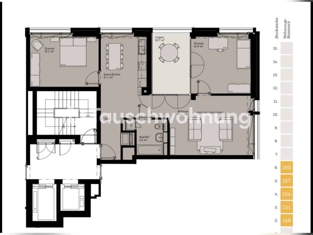 3 ½ rooms apartment, Foto 1 von 6