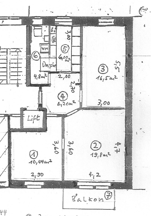 3 rooms apartment