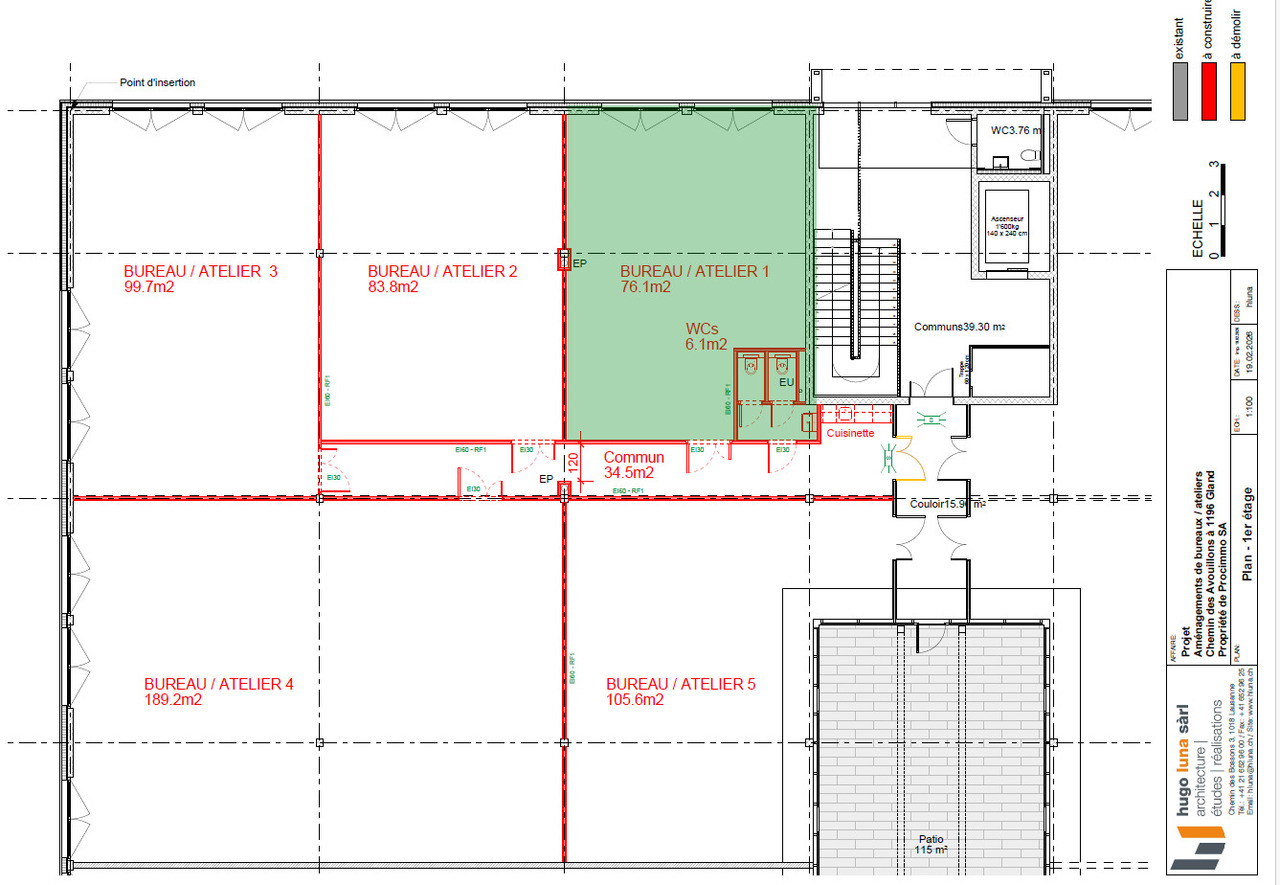 76m² workshop