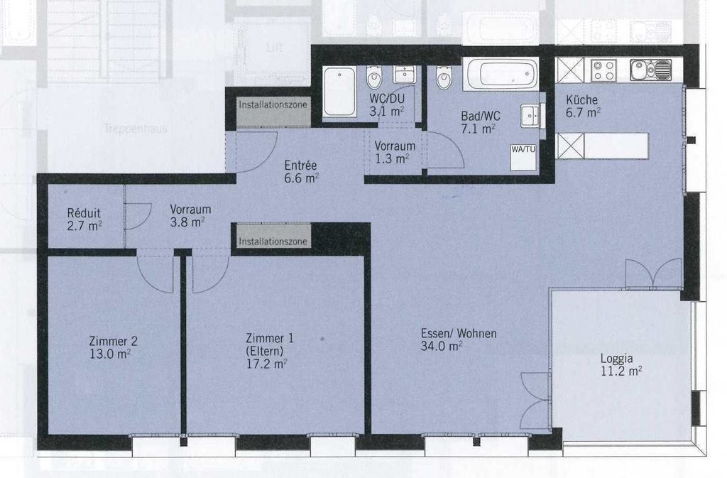 3 ½ rooms apartment