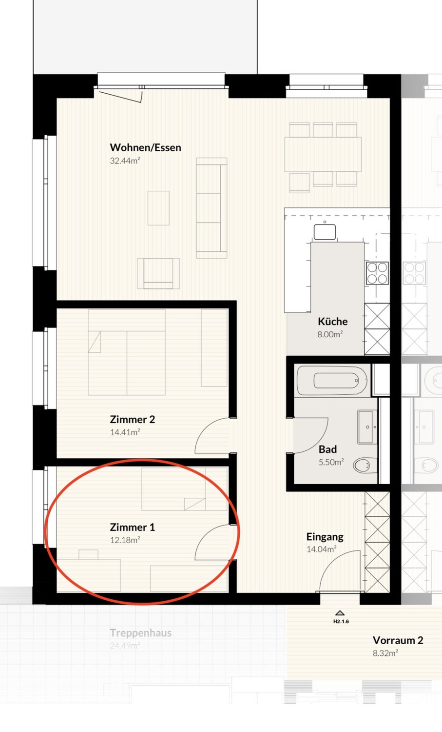 Room in a shared flat