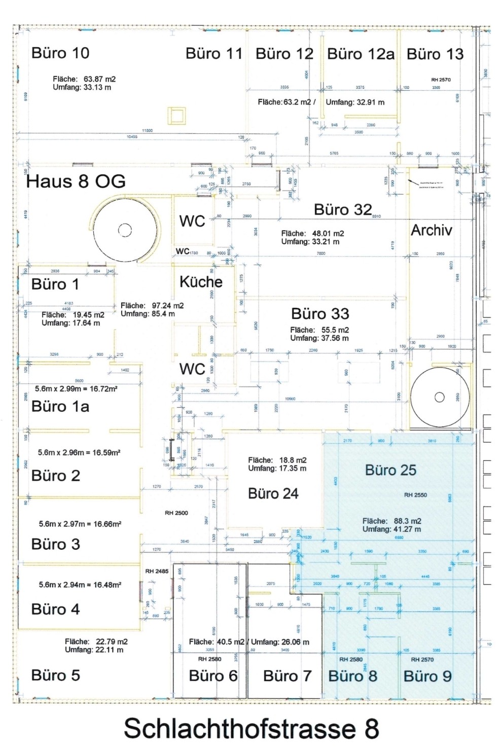 88m² commercial