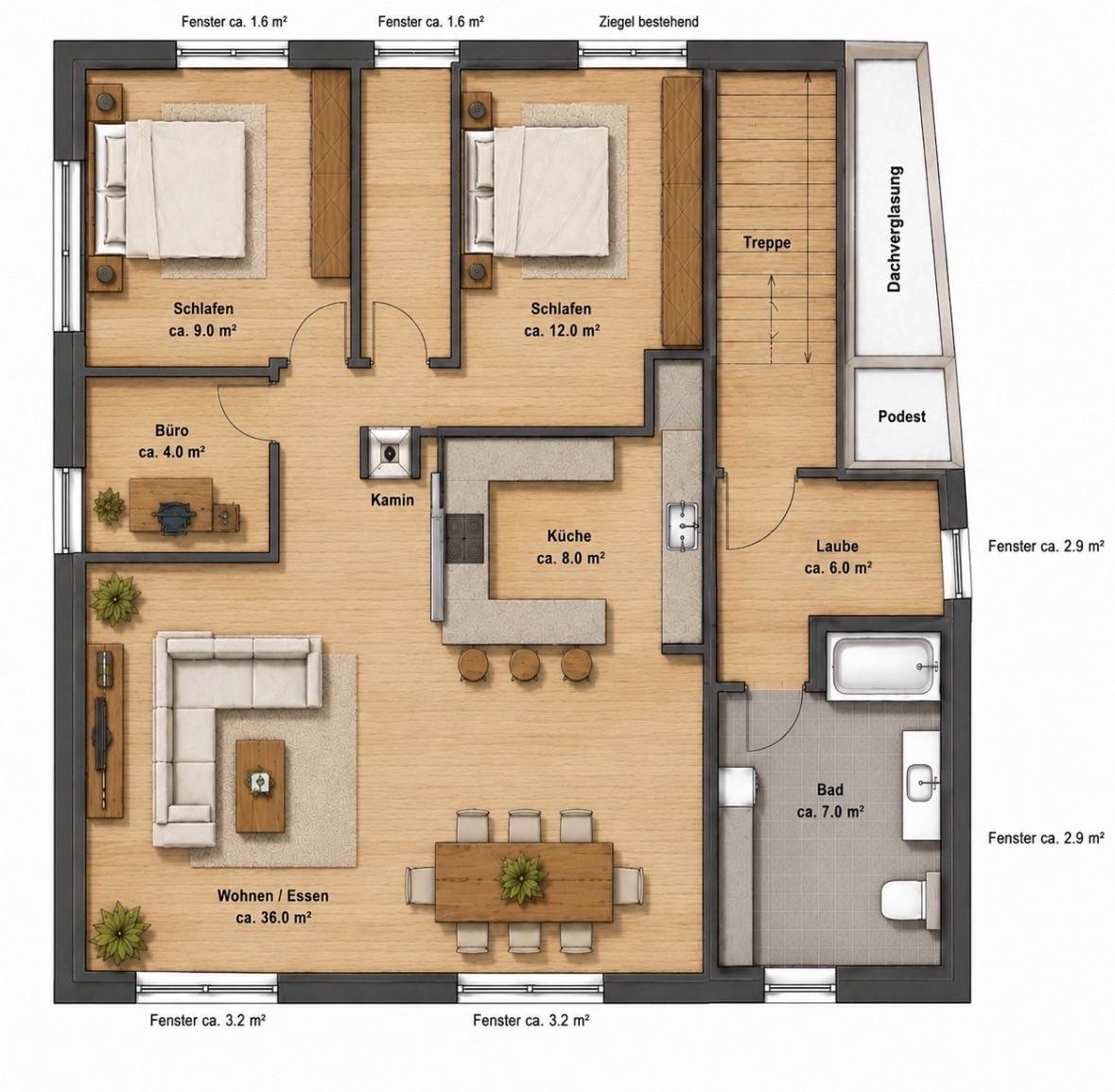 3 rooms apartment, Foto 9 von 9