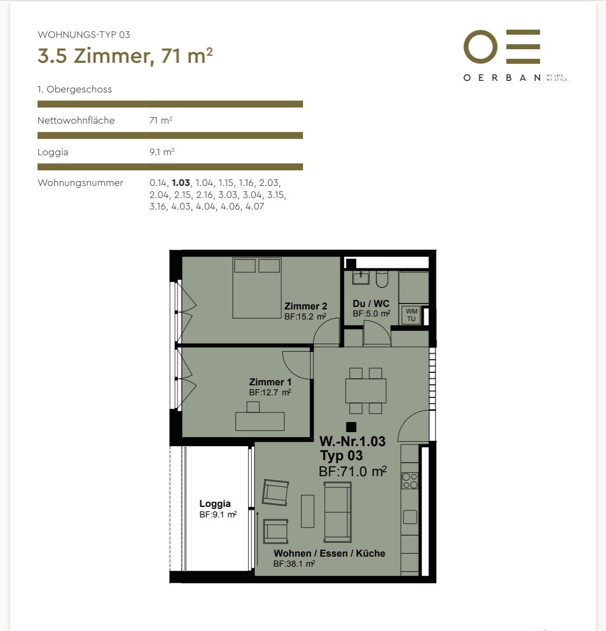 3 ½ Zimmer Wohnung, Foto 9 von 9
