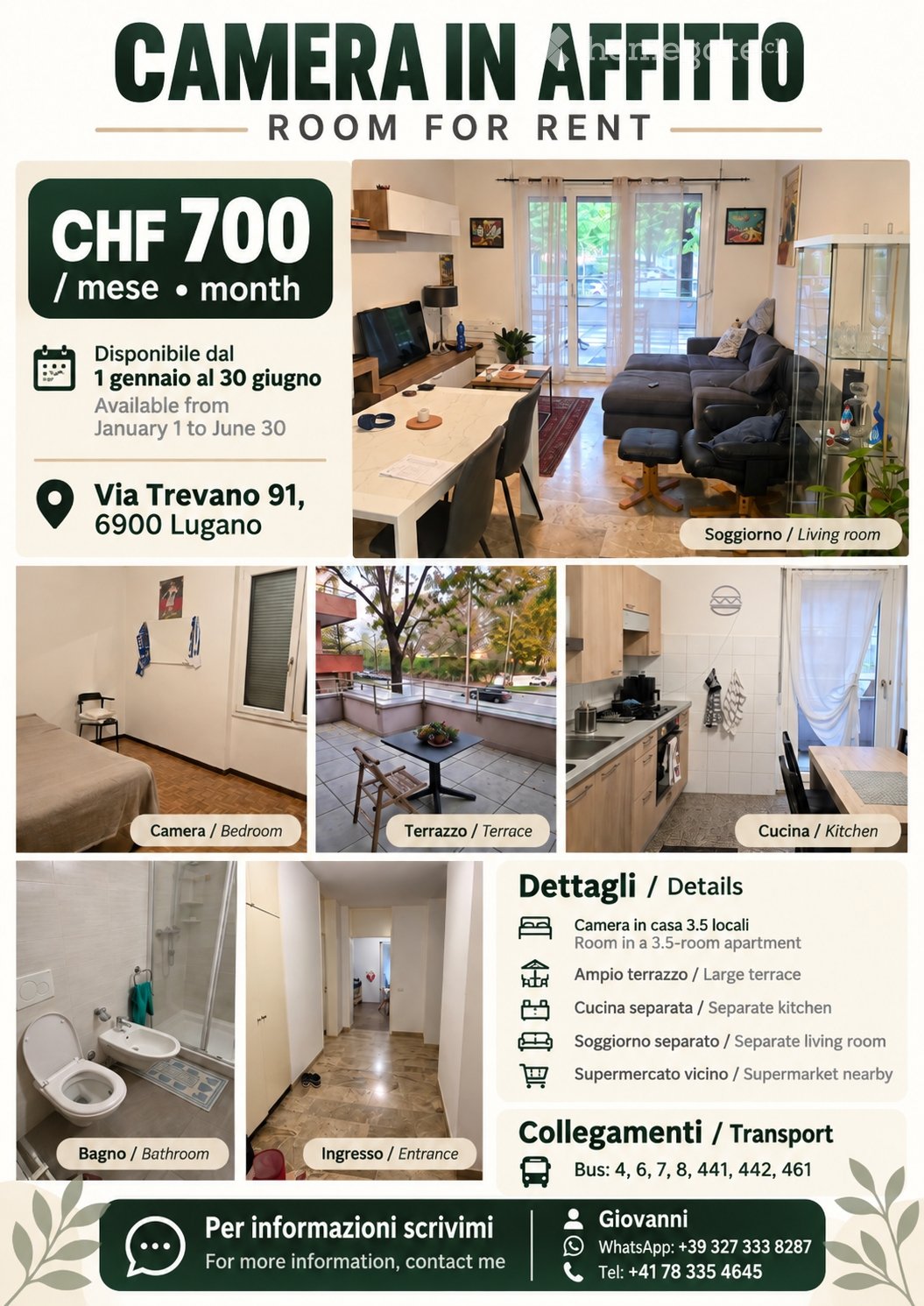 2 ½ Zimmer Wohnung