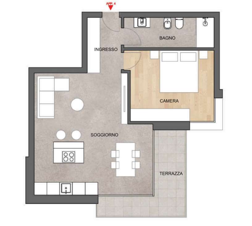 2 ½ rooms apartment (5)