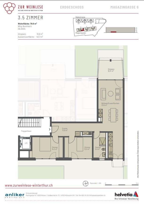 Appartement de 2 ½ pièces